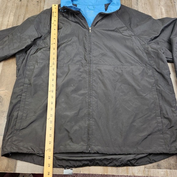 Mens Eddie Bauer size XL Tall Black Vented Packable Windbreaker Jacket - Picture 5 of 8